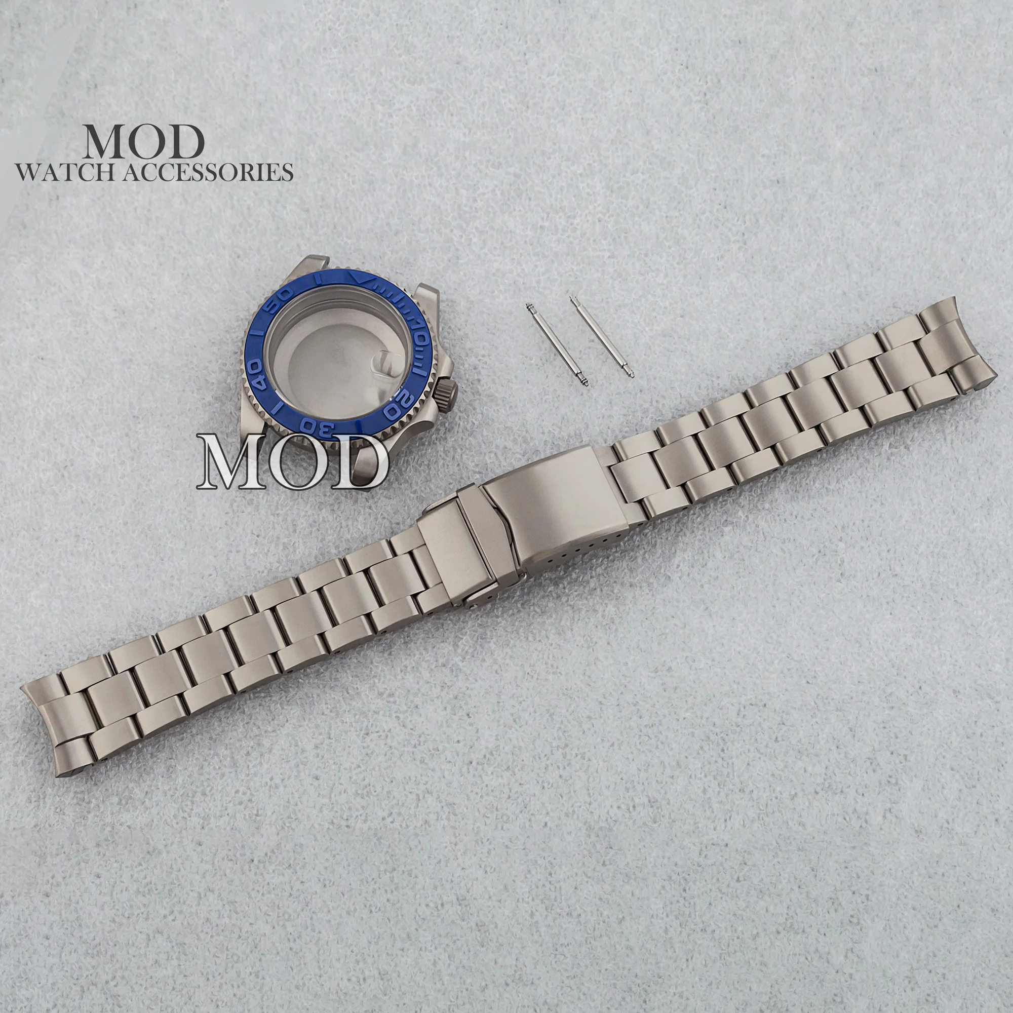 40MM Titanium Watch Case 20MM Titanium Strap Band For SUB GMT NH35 NH36 Movement 10ATM Waterproof Titanium MOD Watch Accessories