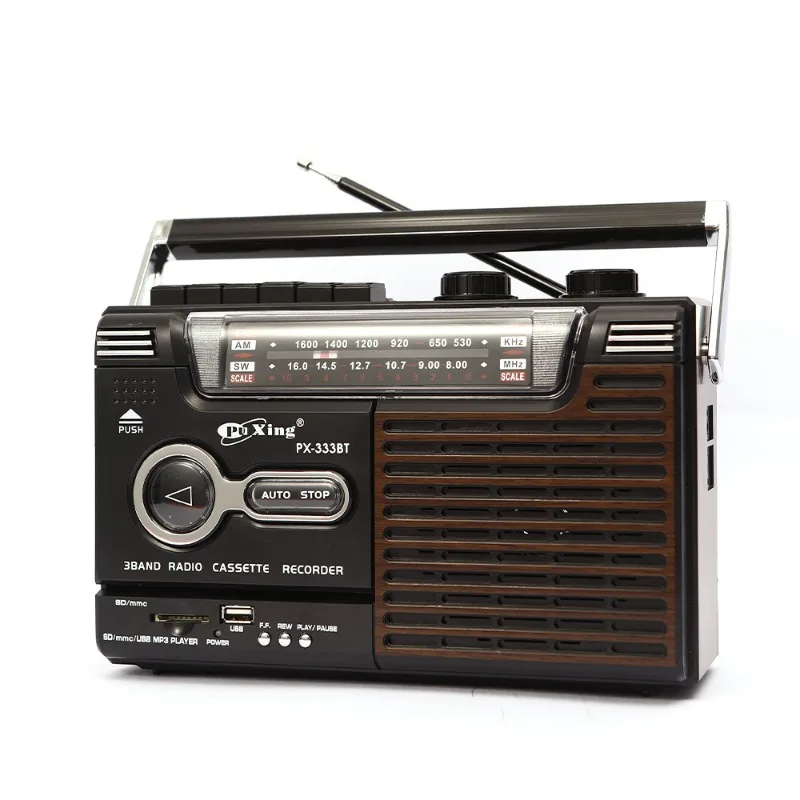 Nostalgischer Retro-Multiband-Radio, multifunktionaler Bluetooth-Recorder mit hoher Lautstärke
