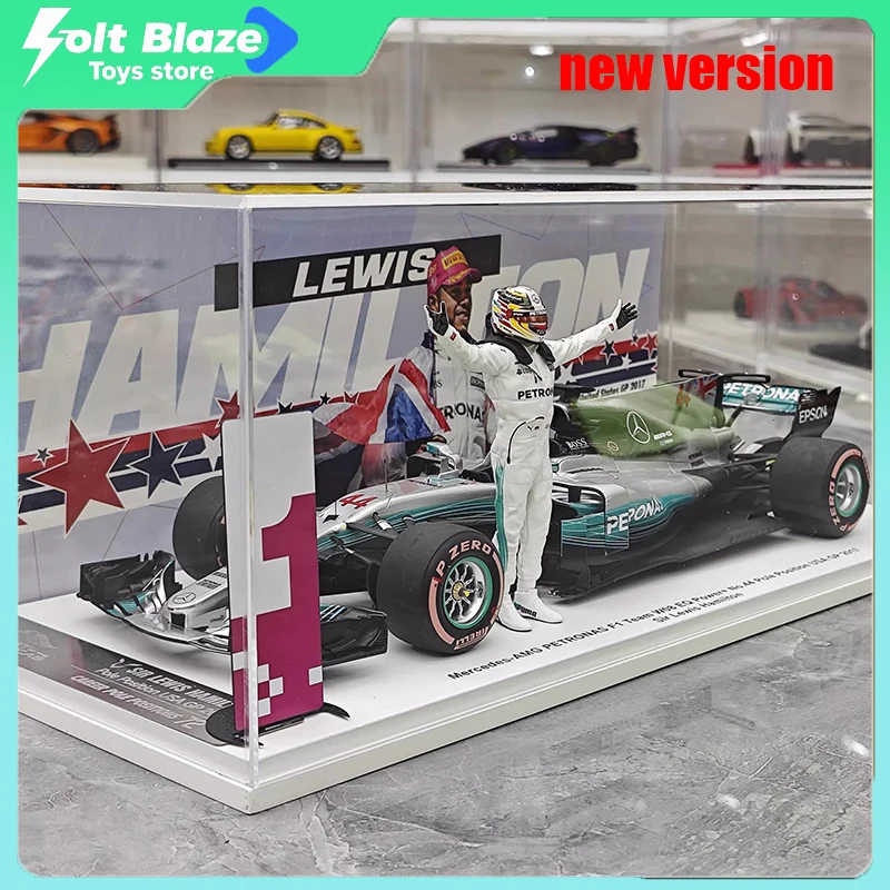 

Spark 1/18 Special Edition 2017 United State Grand Prix W08 Lewis Hamilton F1 car Model Simulation Static Car Model Boy Toy Gift
