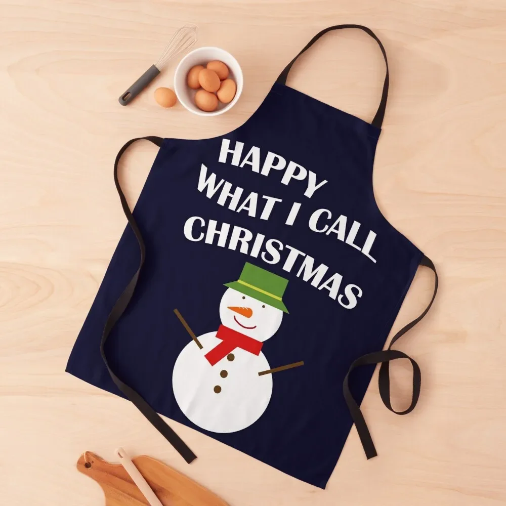 Happy What I Call Christmas Apron Restaurant Kitchen Equipment Waterproof Kitchen Woman work ladies Apron