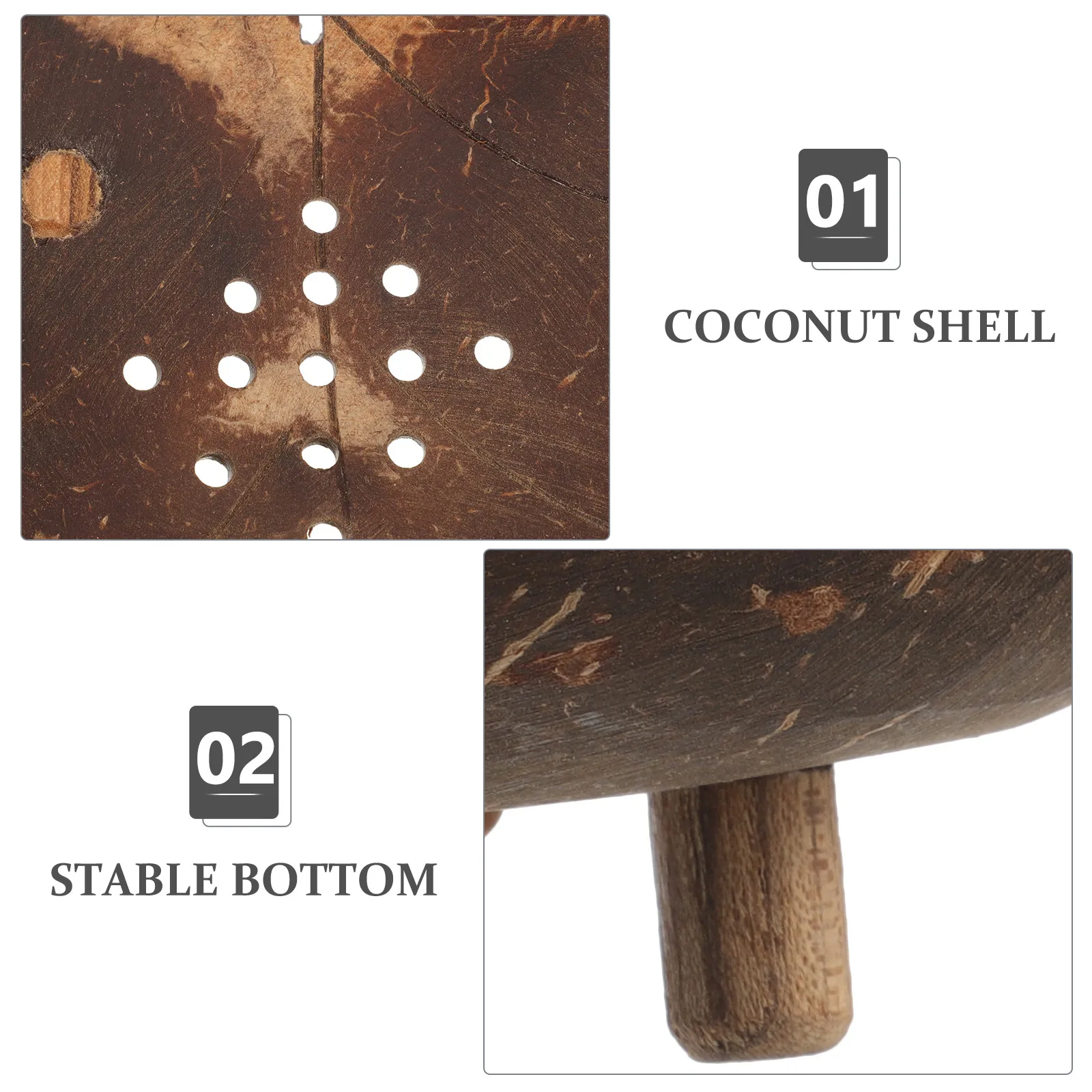 

Creative Coconut For Bathroom Kitchen Self-Draining Bar Holder, Multi-Function Portable Soap Container, Non-Metal Soap