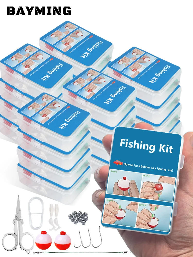 

Аварийный набор для рыбалки-мини-ящик для снастей из нержавеющей стали с резаками/поплавками/грузилами для окуня/Каяка, водонепроницаемый и портативный