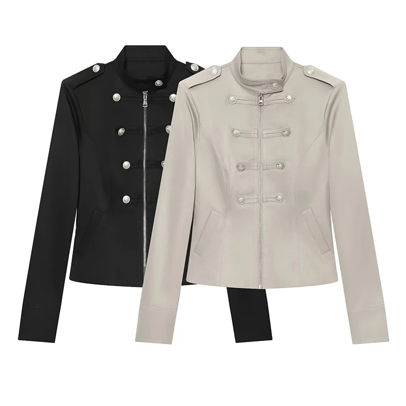 Autumn Jackets Women's 2026 New Chic Retro Slim Elegant Travel Warm Coats Chic Autumn Women's Unique Street Long-Sleeved Jackets