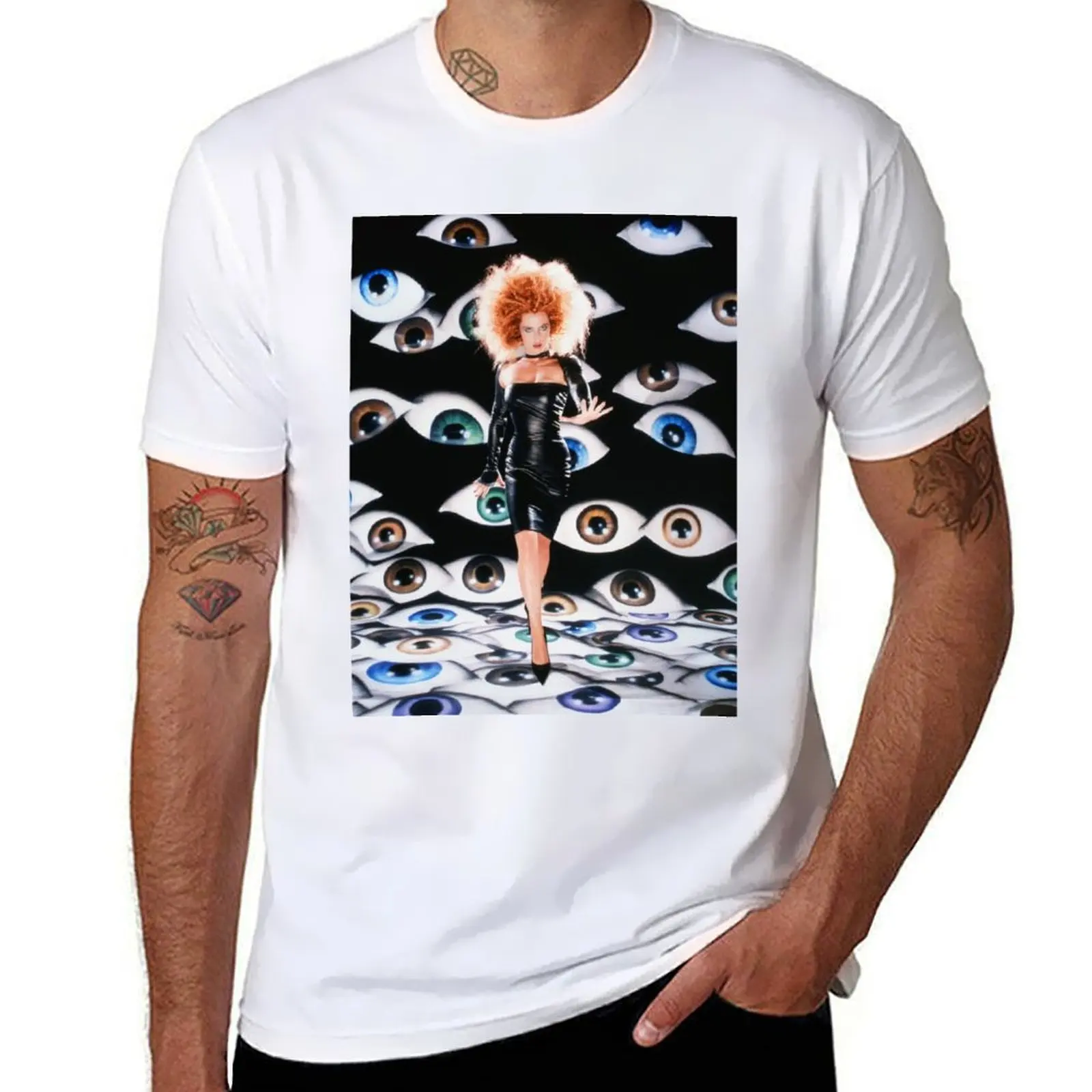 Gillian Anderson x David LaChapelle T-shirt plus sizes sports fans sweat funny t shirts for men