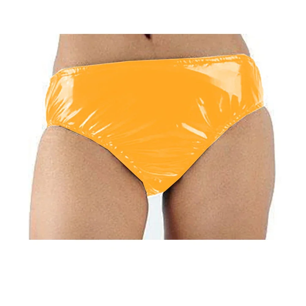 سراويل داخلية لاتكس شبيهة باللاتكس للذكور ، سراويل داخلية مثيرة ، سراويل جلدية PVC wetlay ، ملابس داخلية غريبة ، ملابس داخلية للرجال المثليين ، خيوط G بلون واحد ، سيسي #6