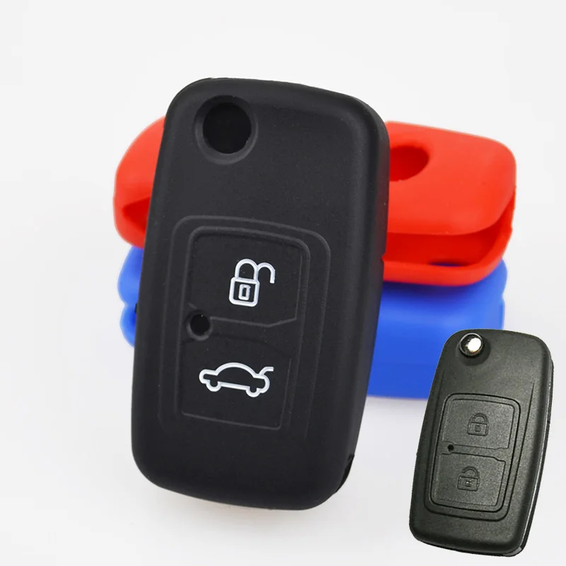 FIT FOR CHERY M11 A13 A3 A5 E5 TIGGO TENGO FULWIN COWIN EASTA CIELO CHANCE NICHE SHEEL SILICONE REMOTE KEY FLIP COVER CASE FOB