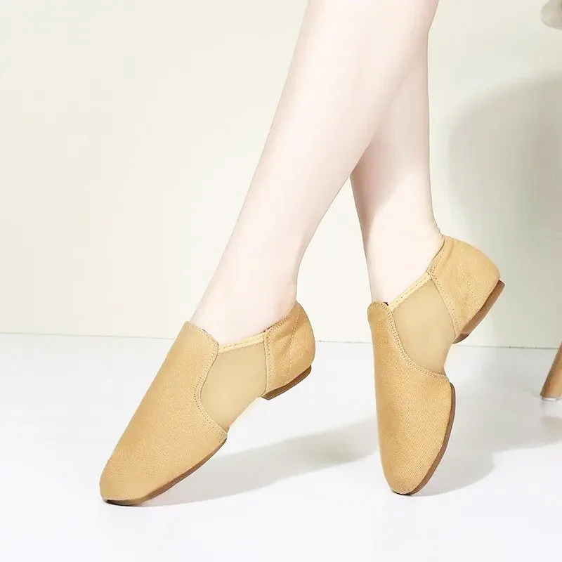 남녀공용 스트레치 재즈 살사 댄스 슈즈, 라틴 요가 발레 교사 댄스 스니커즈 샌들, 야외 스포츠 운동 신발