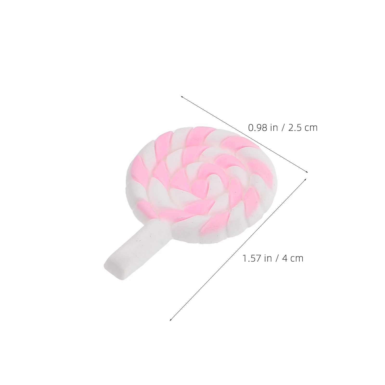 20 Stück Lutscher-Zubehör, bunt, DIY-Polymer-Ton, Süßigkeiten-Dekor für Schmuckherstellung, Basteln, Scrapbooking, Partygeschenke, niedlich