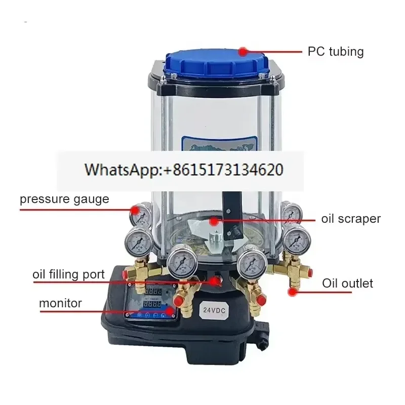 24V Fully Sealed Hydraulic Electric Grease Lubrication Pump with Program Control for Automotive Industry
