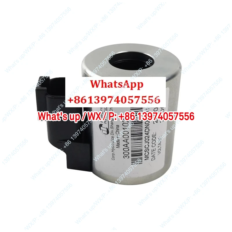 1 piece Pump truck air-cooled rotary solenoid valve coil crane stacker original thread insertion valve solenoid