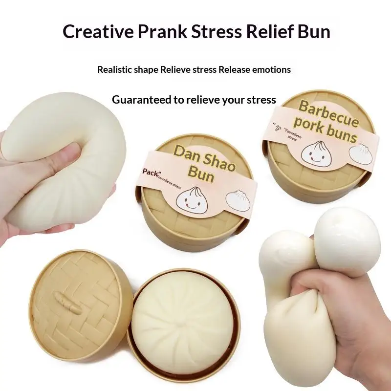 Stress Ball Dough 1 Set Unique Home Decor Colorful Dumpling Squishes Reusable Low Rebound