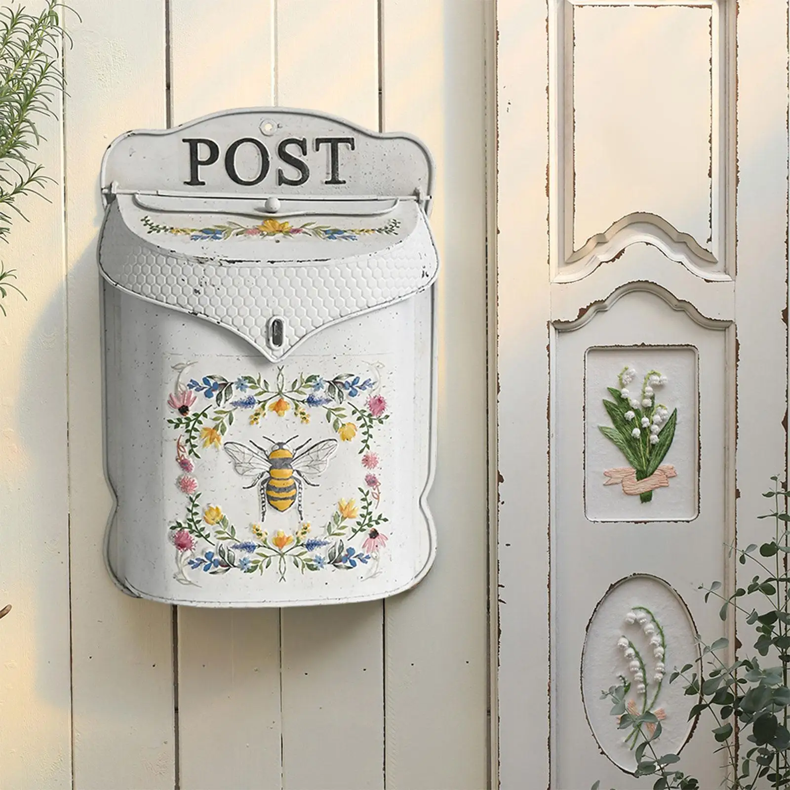 

Drop Box Hanging Post Box Embossed Wall Mailbox for Office Hotel Residential