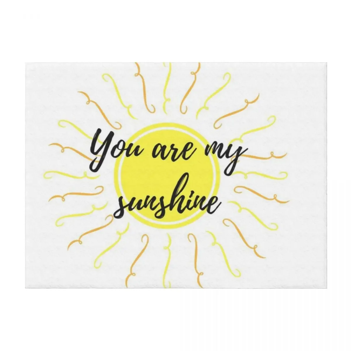 

You are my sunshine Throw Blanket Personalized Gift Cute Camping Blankets Sofas Of Decoration Blankets