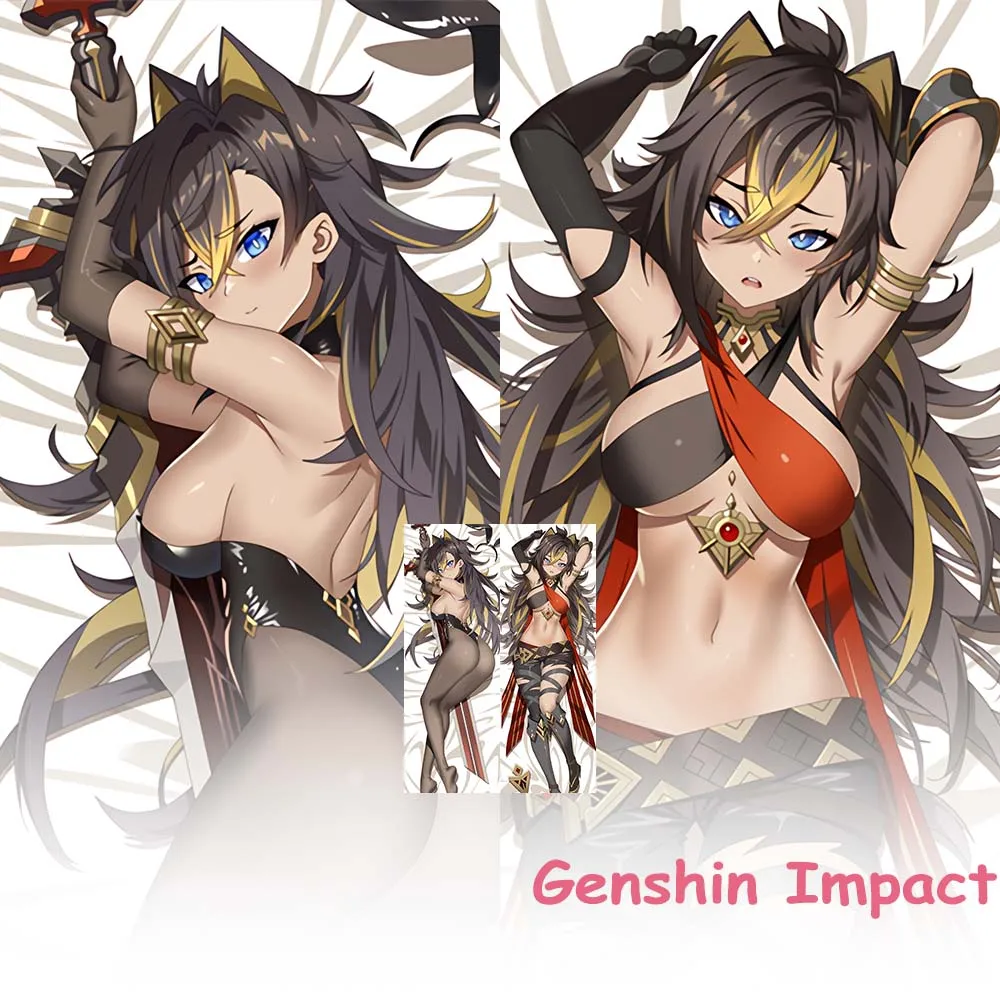 

Japanese Anime Cosplay Dakimakura Genshin Impact Dehya Body Pillow Case Otaku Pillowcase Game Throw Cushion Cover Bed Decor Gift