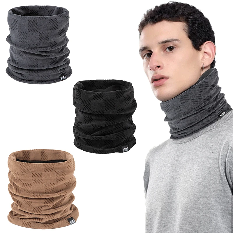 Fashion Soft Neck Warmer Sports Scarf Face Cover Winter Skating Running Hiking Scarves Thick Cold-proof Collar Christmas Gifts