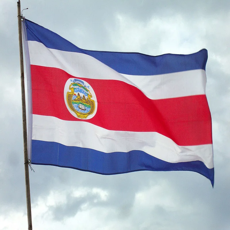 5 Pcs/lot Costa Rica National Flag 90x150cm Costa Rica Flag The Republic of Costa Rica National Flag wholesale