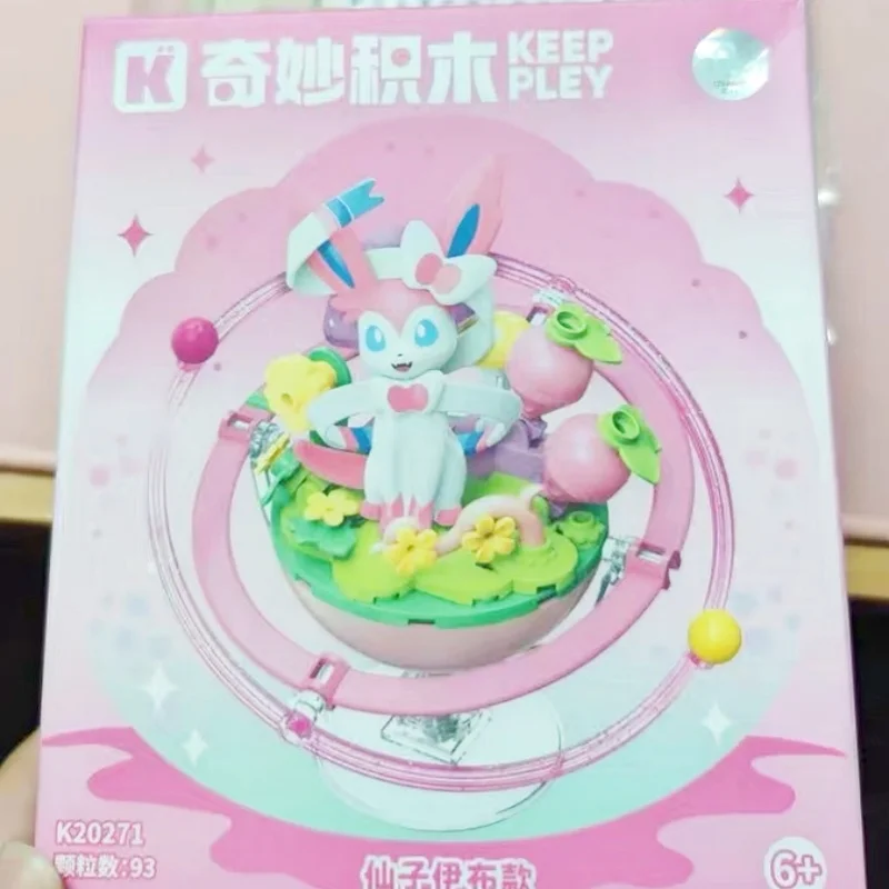 

Keeppley аниме Pokémon Eevee Family Planet Series строительные блоки мультяшная сборная модель игрушки украшения коллекция подарок для детей