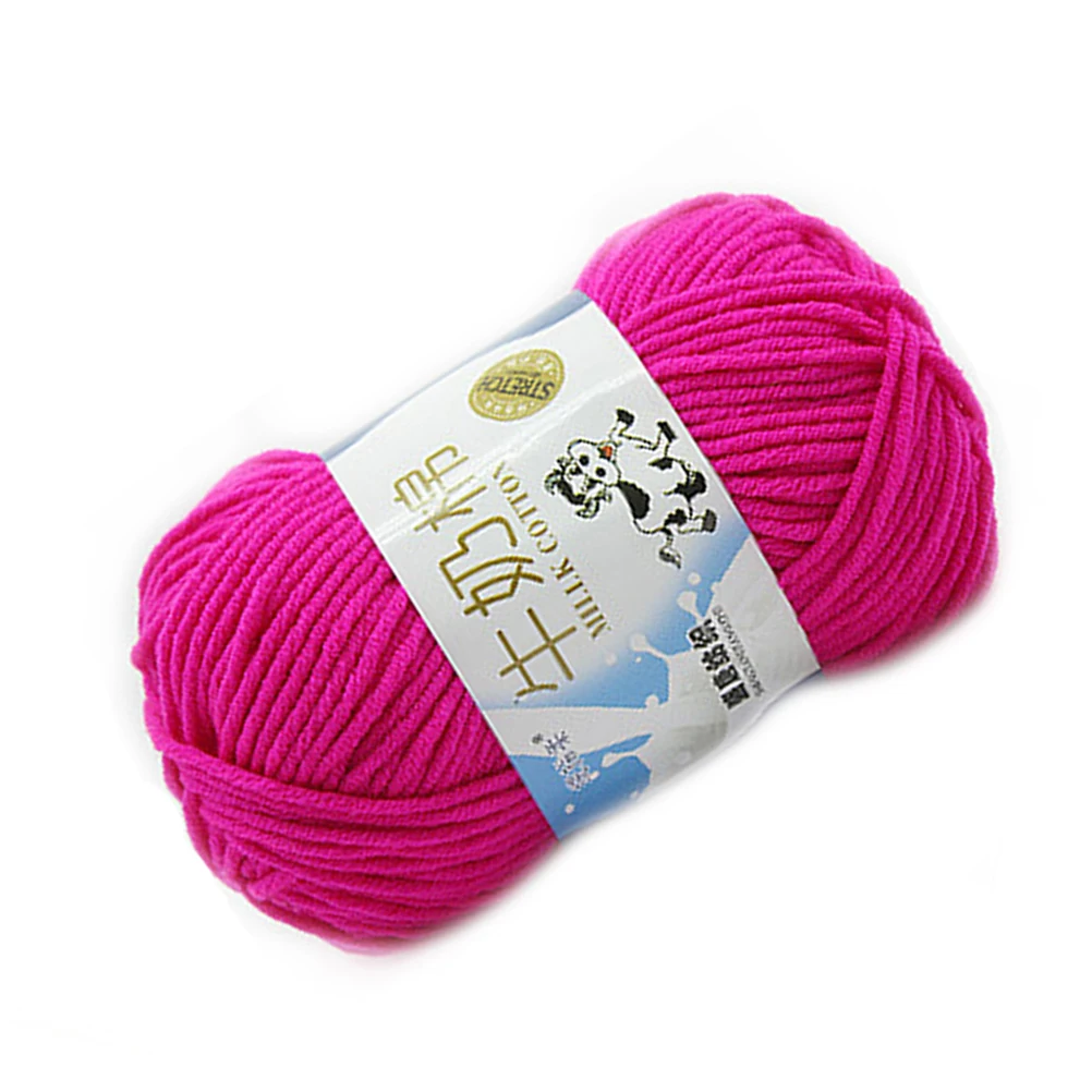 

Milk Cotton Yarn 50 G Bulky Knitting Accessories for Crochet Super Soft Warm Comfortable Machine Wash Dry Clean