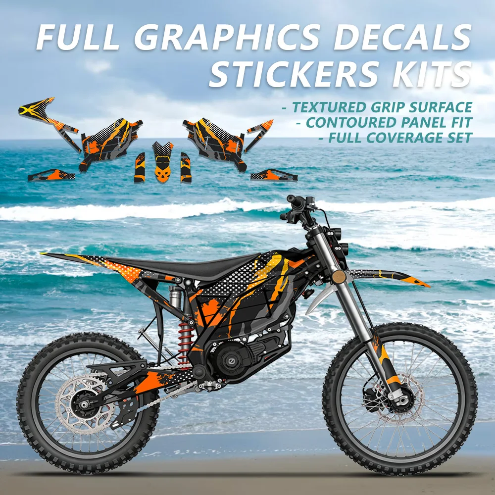 Electric Motocross Graphics Background Sticker Protector Decal Kits Fit For Zero XE 2025 Customized