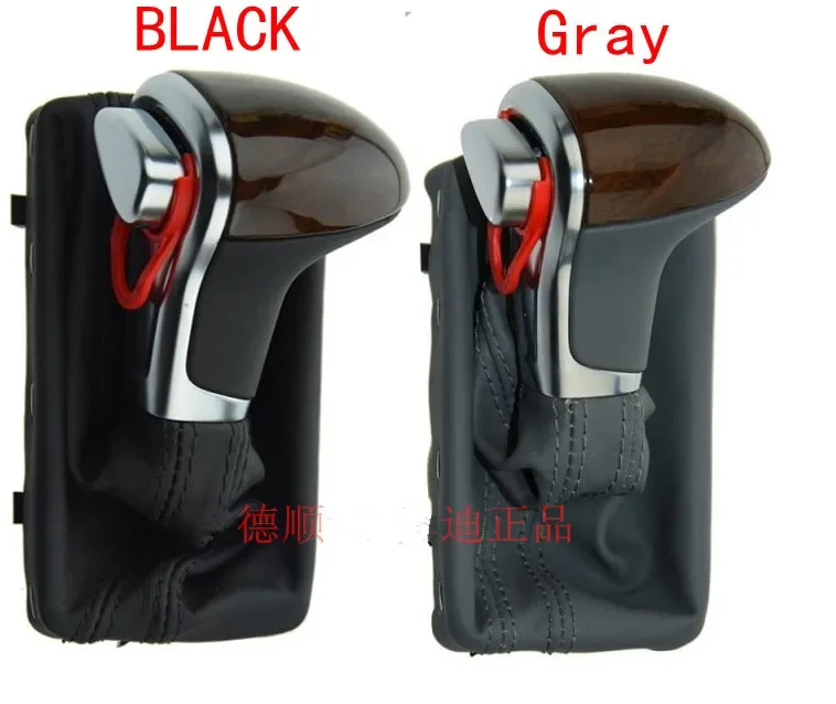 BLACK / GREY Chrome GEAR Shift Knob  FOR AUDI A6 A3 A4 A5 A6 Q7 Q5 2009-2014  4G1713139