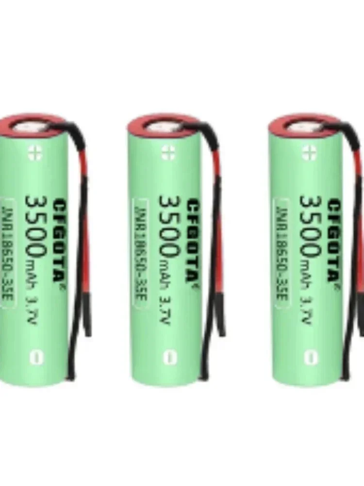 Batterie au lithium d'origine pour lampe de poche et fil de bricolage, INR18650, 35E, 18650 mAh, 3500 V, 3.7 mAh, 3500 Nouveau