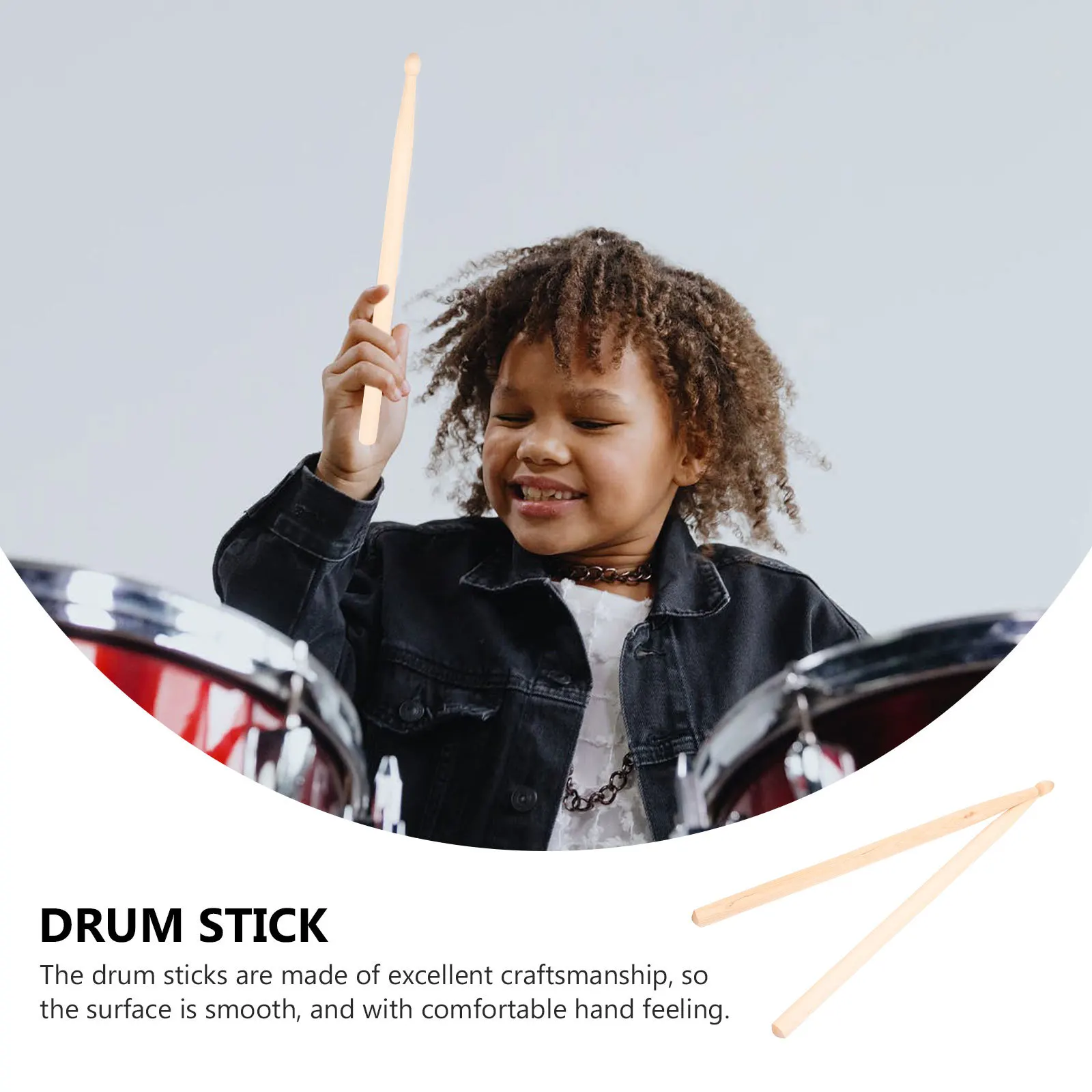 

4pcs Children Drumsticks Maple Wood Professional Drum Stick For Kids Adults Durable Percussion Instrument Stick Stage