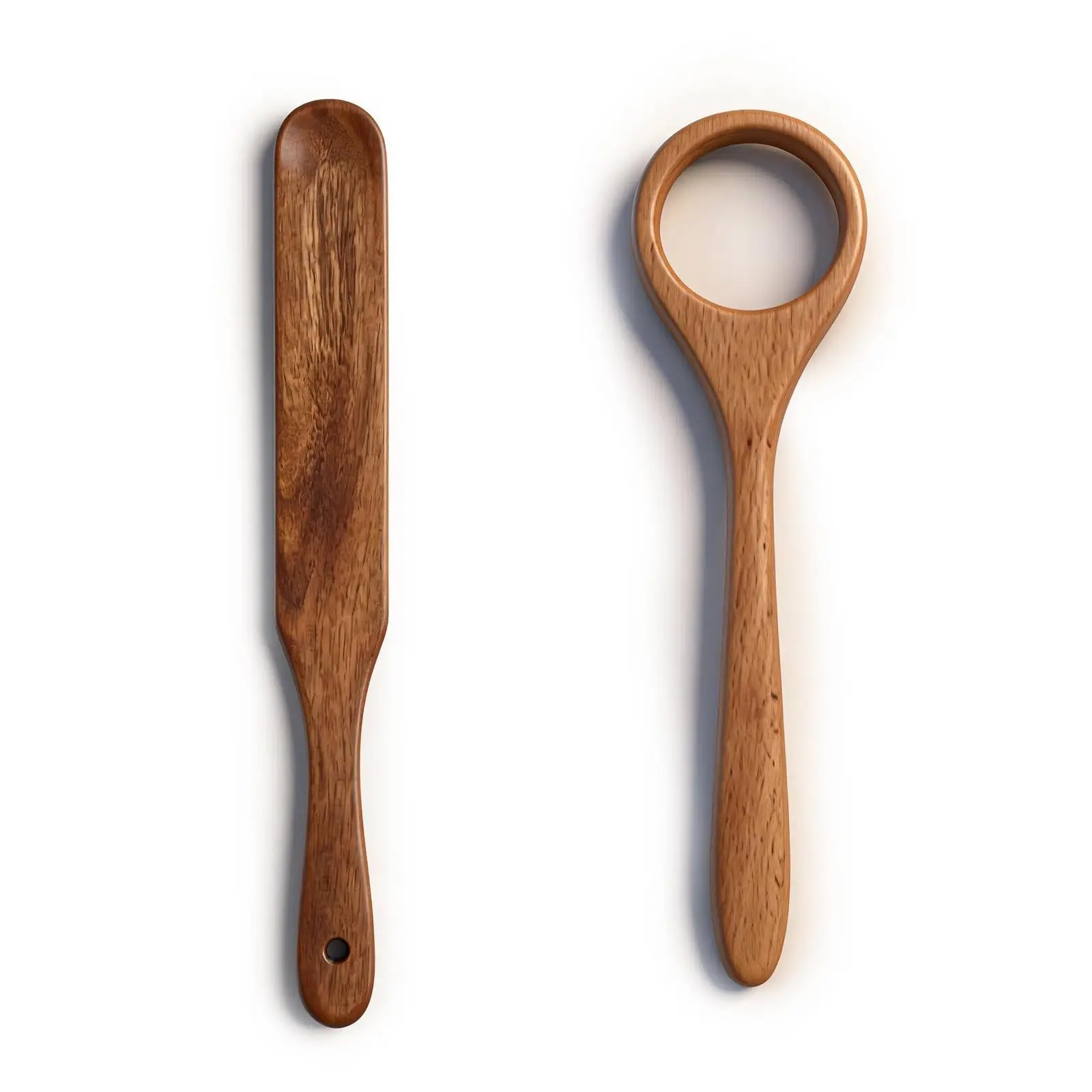 Dutch Dough Whisk Stirring Spoon Teak Spurtle Cooking Utensils Sourdough Bread Baking Supplies Wooden Jar Mixing Spatula Scraper