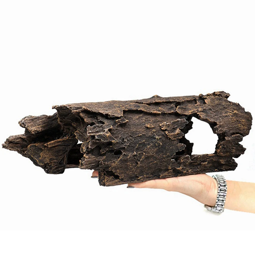 Lizard, Snake or Reptile Hide Large Hollow Log for Aquarium or Fish Tank Bearded Dragon or Gecko Tank Accessories