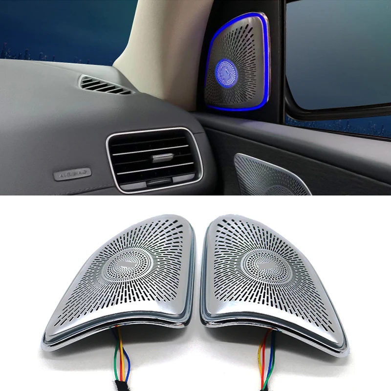 

Car 64 Color LED 3D Tweeter Speaker Cover Horn Decorative Lamp Ambient Light For Mercedes-Benz GLE-Class X167 W167 2020