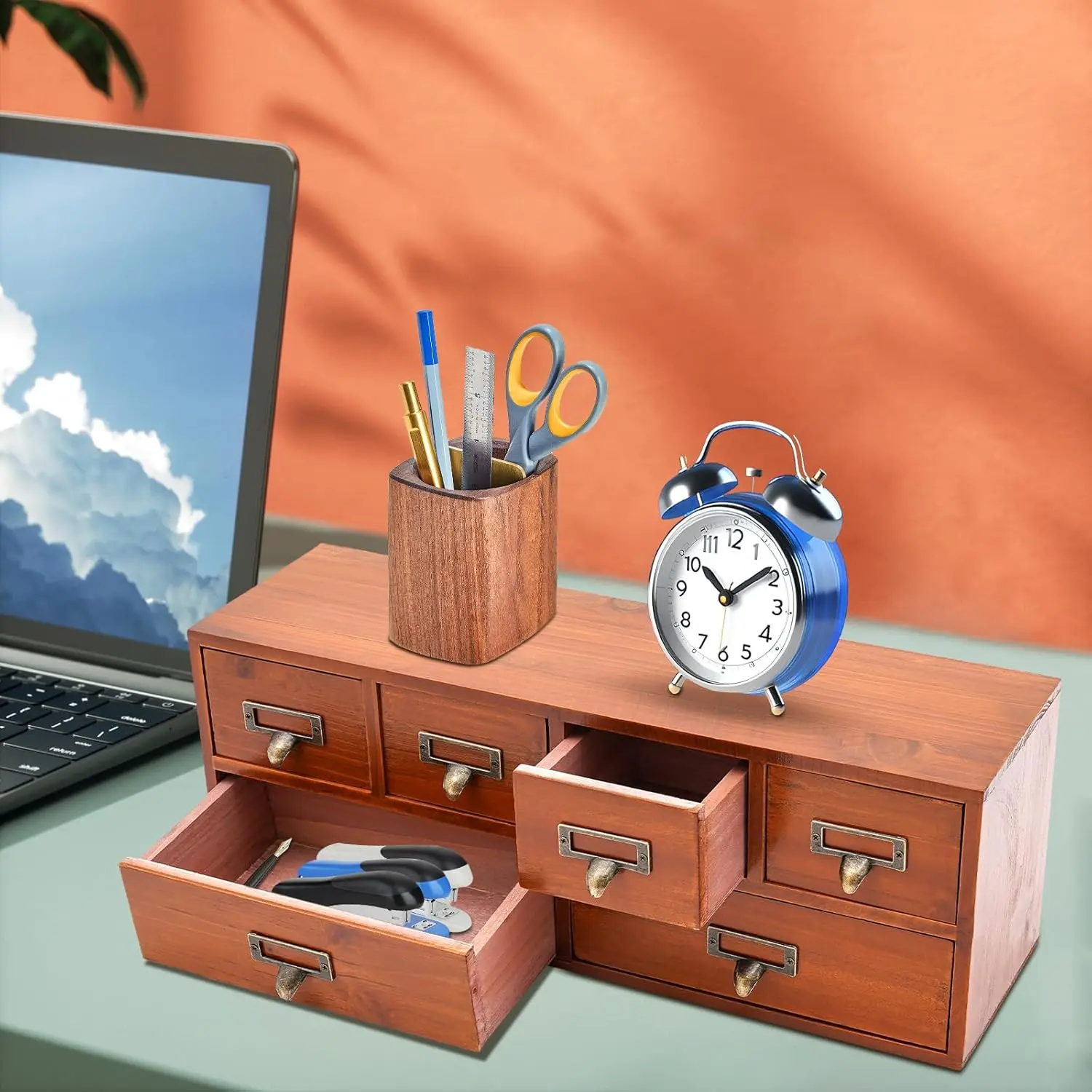 6-Drawer Library Ca…