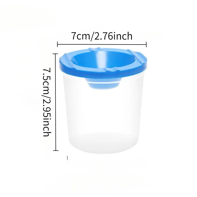 1pcs Children's Painting Pen Wash Cup DIY Art Graffiti Paint Pen Wash Bucket Watercolor Gouache Diy Nail Brush Pen Wash Cup view 5