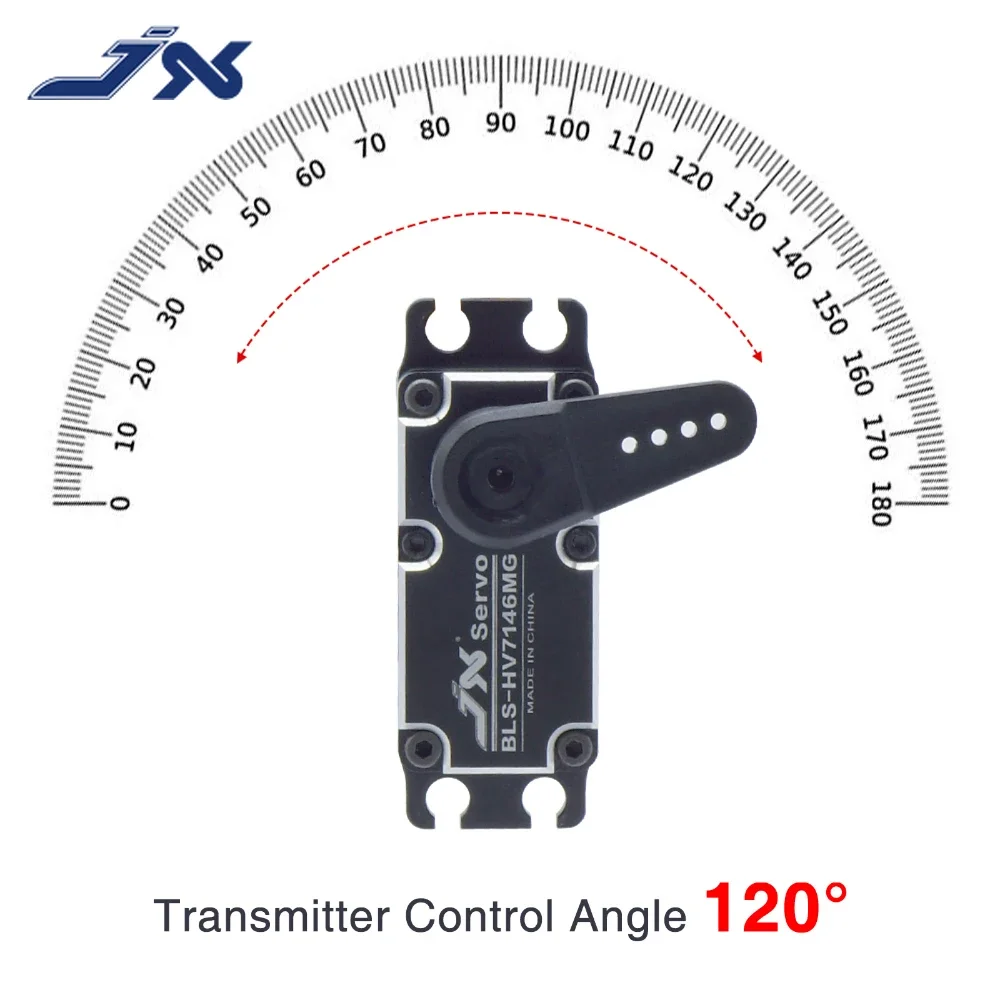 Jx servo BLS-HV7146MG 46kg voll cnc digital bürstenloser standard wasserdichtes servo für rc auto lkw crawler hubschrauber roboter