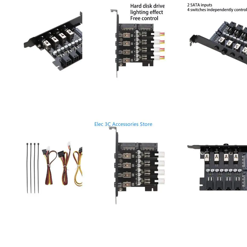 Y51A Hard Disk Rack Disk Bracket PCI Expansion Card for Hard Disk Hard Drive Optical