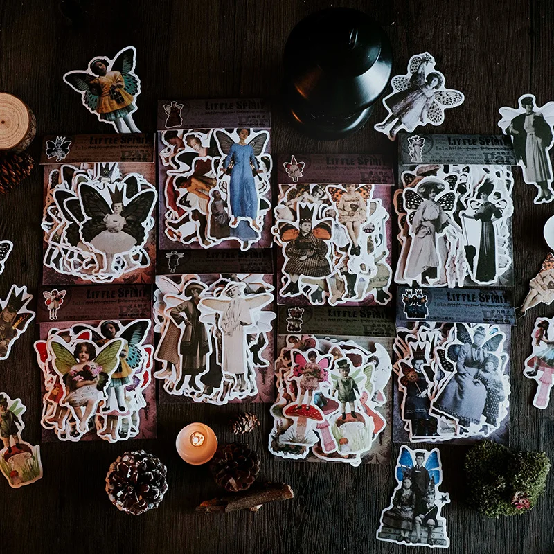 

30pcs/lot Kawaii Scrapbook Stickers Angel paper Junk Journal Planner Stationery Stickers Planner Decorative stickers