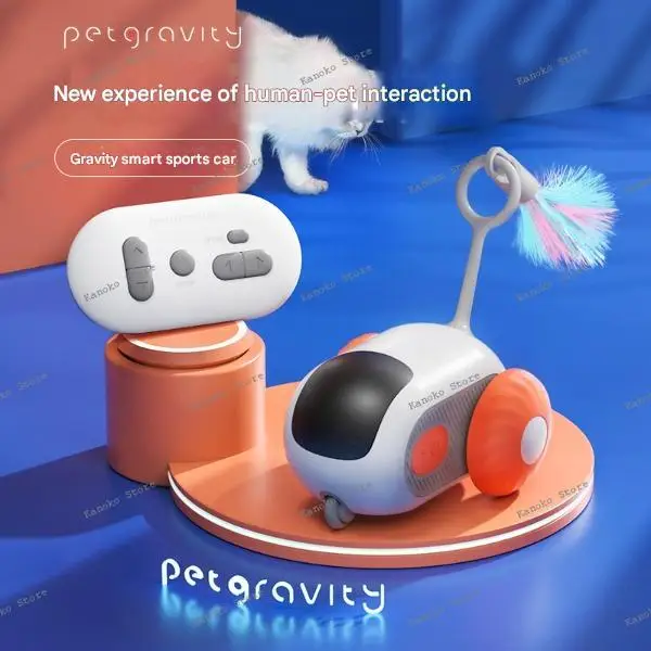 الحيوانات الأليفة قوة جذابة تشغيل سيارة القط سيارة رياضية الذكية القط التحكم عن بعد سيارة لعبة عملية ثنائية الأغراض الذاتي مرحبا قطعة أثرية #1