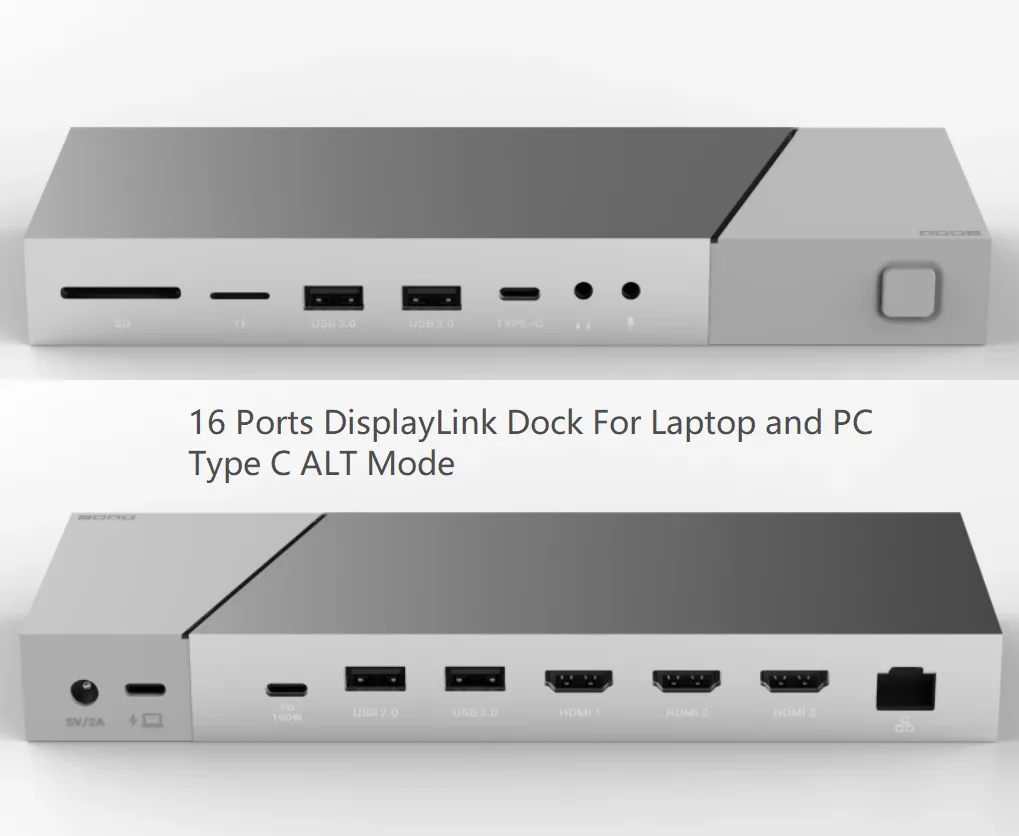 OEM Triple Display dock Adapter USB C Hub Triple HDMI Monitors Universal Laptop USB C Docking Station