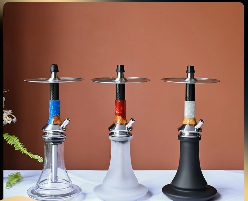 Arab, hookah small set, single tube glass, chimney.