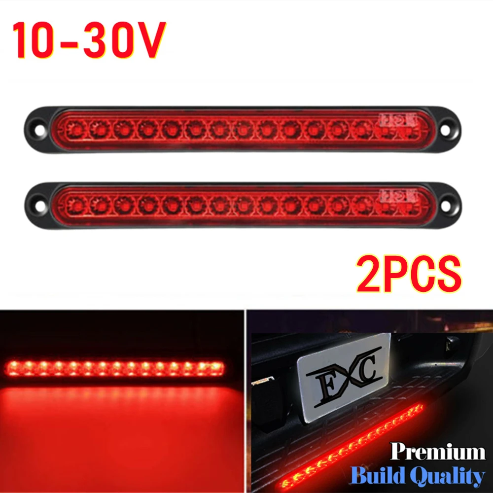 2PCS 24v luci a LED luci posteriori per camion luci posteriori 12 v fanale posteriore per rimorchio luce di Stop impermeabile 15LED per rimorchio