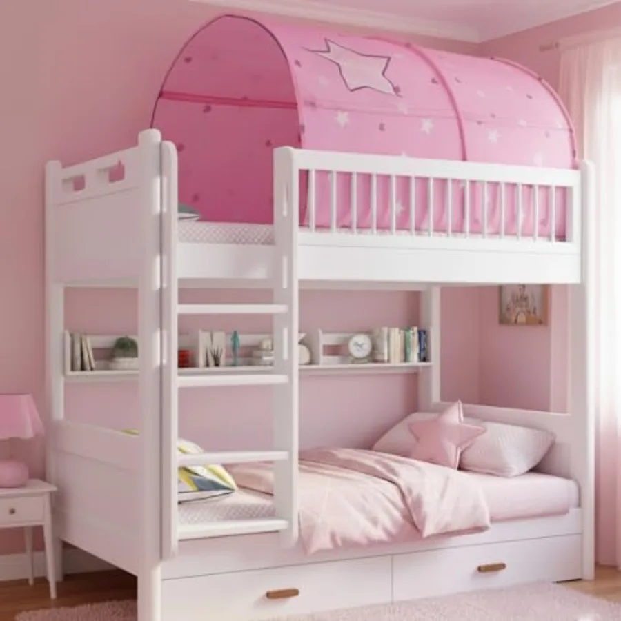 

Alvantor® Starlight Bed Canopy Dream Play Tents Playhouse Privacy Space Twin Sleeping Indoor Stars Boys Girls Pop Up Portable F