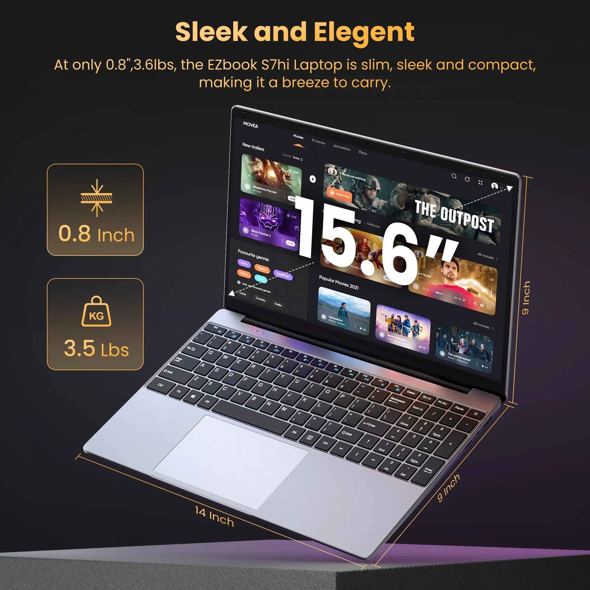 Portátil Jumper con pantalla FHD de 15,6 pulgadas, 16 GB de RAM, SSD de 512 GB (con capacidad de expansión de 512 GB mediante tarjeta TF), procesador 6500Y (hasta 3,4 GHz), portátil ligero para uso empresarial y estudiantil, 2 altavoces estéreo, puerto tipo C, USB 3.0, teclado numérico.