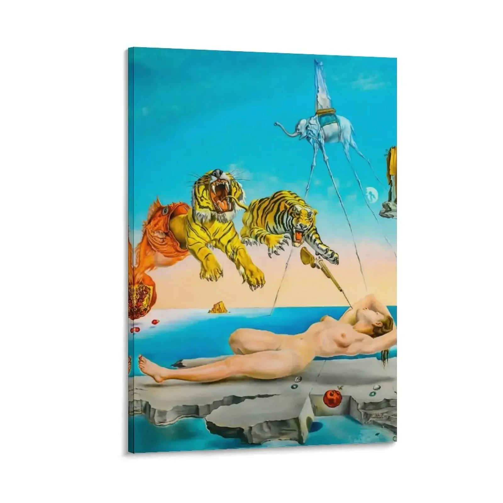 

Salvador Dalí's Dream Canvas Painting wall decoration Luxury living room decoration Home decoration cute room decor
