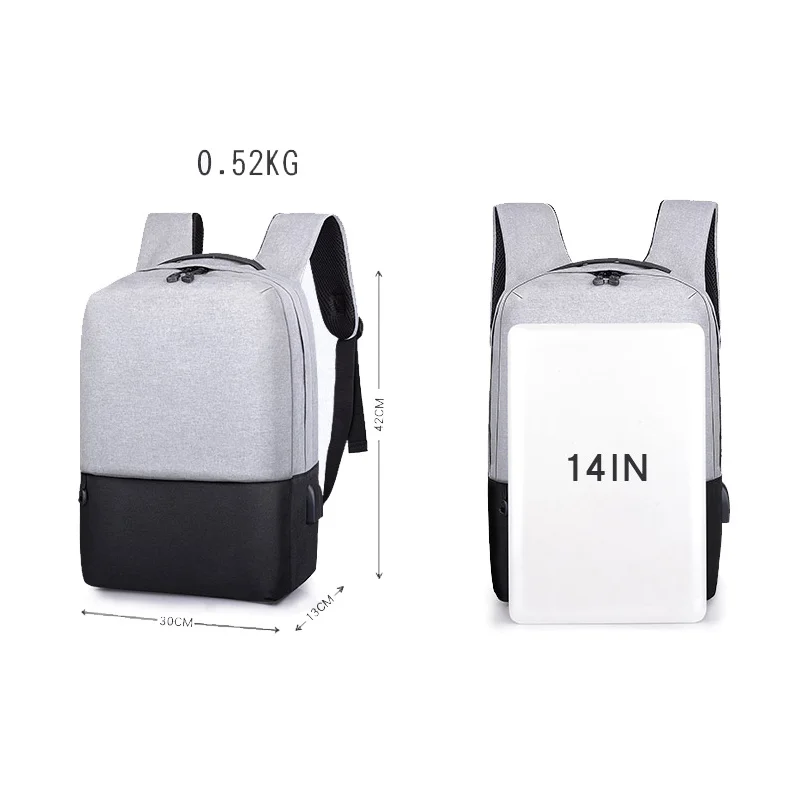 Multifunctionl Anti-thief USB Recharging Laptop Backpack Hard Shell No Key TSA Customs Lock Design Backpack Men Travel Backpacks