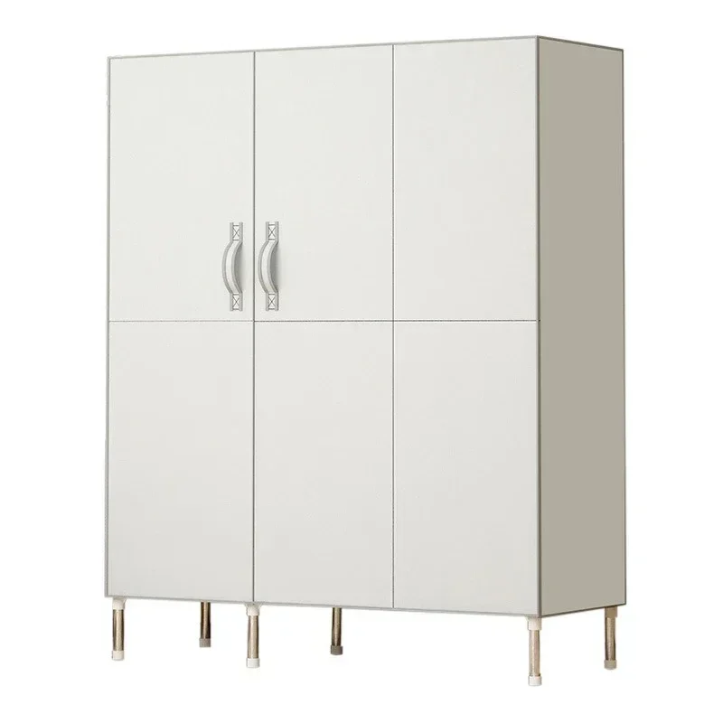 Simple Cloth Wardrobe for bedroom,Double Door Folding Storage Cabinet ,Thickened 19mm Steel Pipe Boxs 125cm