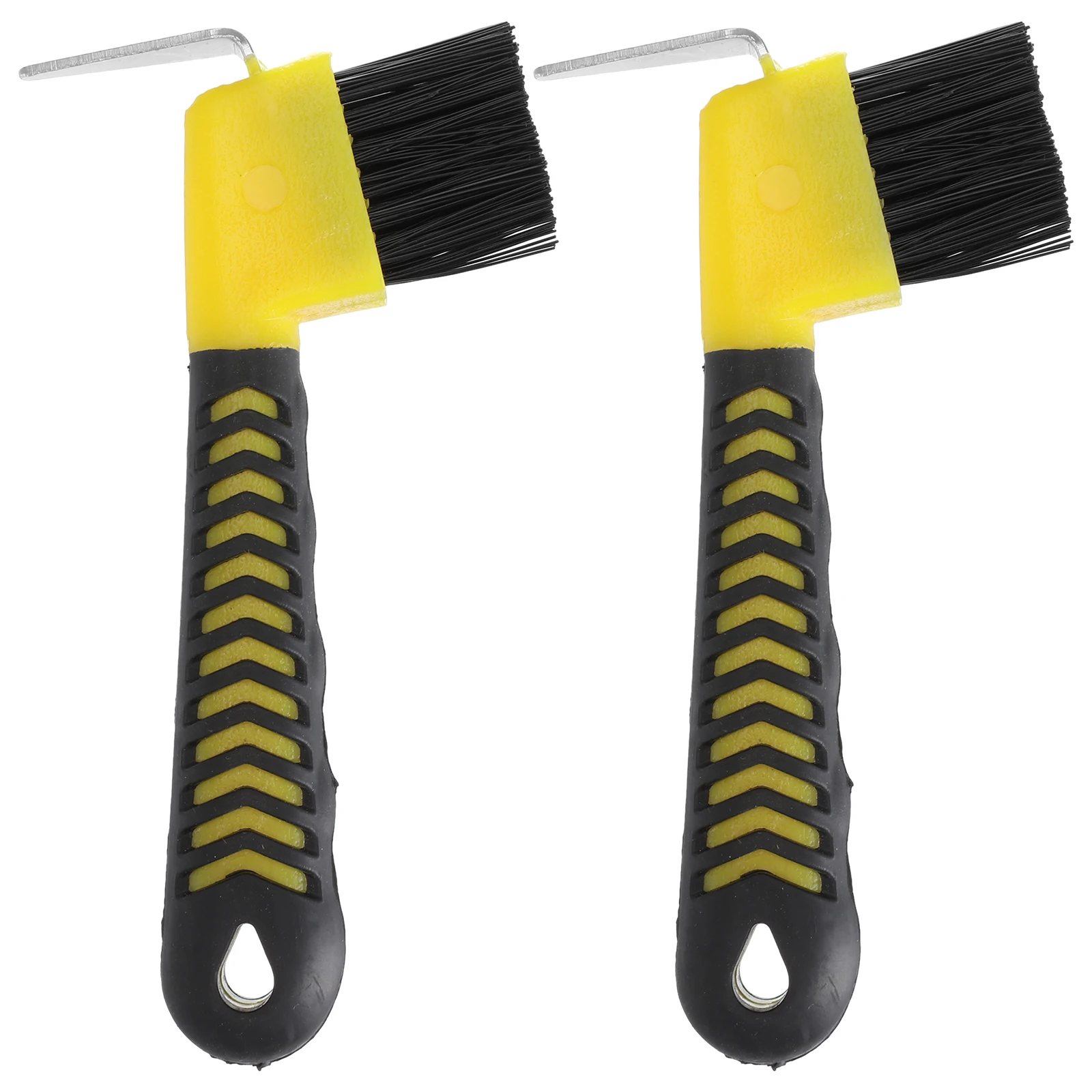 

2PCS Horse Cleaning Brush Stainless Steel Grooming Tool Grip Mud Horse Hoof Remover