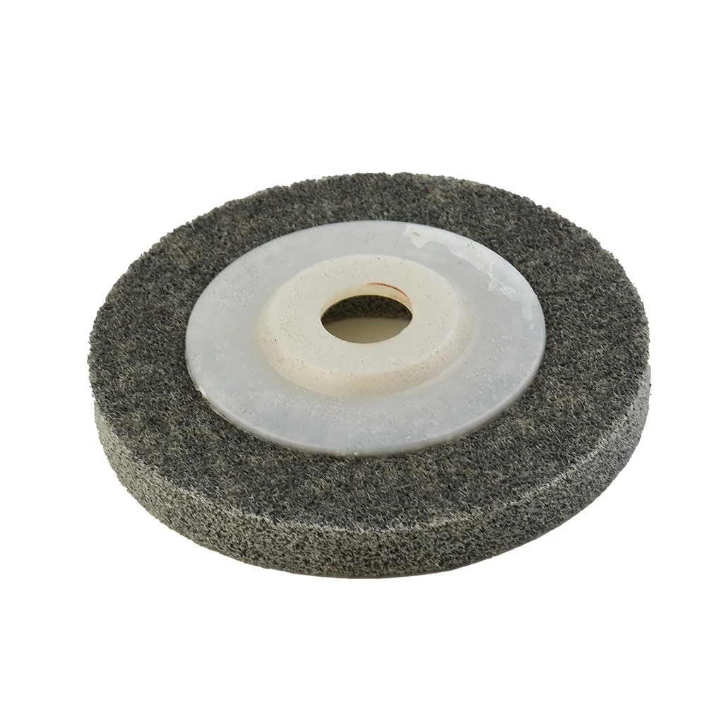 

4 Inch Buffing Wheel Wood Abrasive Dark Gray Disc Metal Nylon Fiber Wheel Angle Grinder Buffing Polishing Part