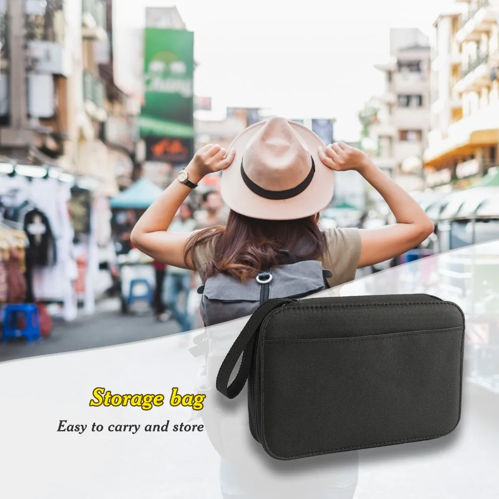 Practical 21*14*4cm Sewing Kit Set Storage bag black Mixed Material Repair Set Embroidery Thread Set for Mom Grandma