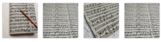 Retro Vintage Cotton Linen Fabric Music Note Printed Fabric for DIY sewing Home Decor Cotton Fabric Patchwork Cloth 1