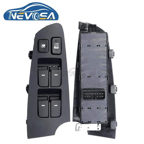 Imagen 2 del producto NEVOSA 93570-1X000 93570-1M100WK 93580-1X000 interruptor de ventanilla eléctrica izquierda botón trasero para KIA Forte Cerato 2009 2010 2011 2012 2013