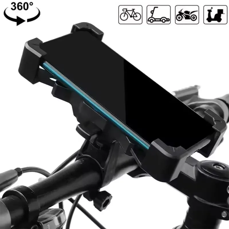 

Non-slip Cycling Bicycle Phone Holder 360° Rotatable Riding MTB Bike Moto Motorcycle Phone Stand for iPhone Xiaomi GPS Bracket