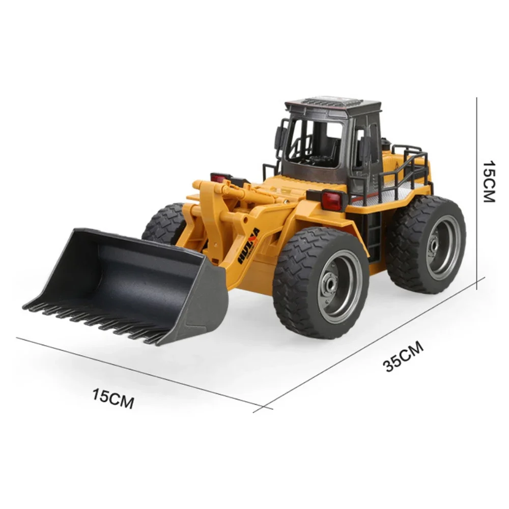 Huina 1532 1/18 Rc Car Truck Bulldozer Alloy Tractor Model 2.4G Radio Controlled Cars Trucks Engineering Cars Boy Children Toys